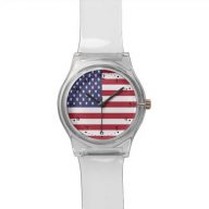 Patriotic American USA Flag Watch