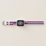 Patriotic Hawaii State Flag Apple Watch Band