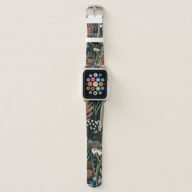 Seamless pattern with wild and dried flowers. Autu Apple Watch Band