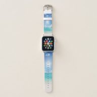 Beautiful beach Bliss turquoise ocean, sand &amp; sky Apple Watch Band