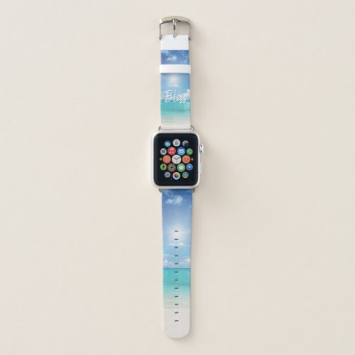 Beautiful beach Bliss turquoise ocean, sand &amp; sky Apple Watch Band