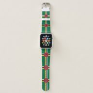 Dominica Flag Apple Watch Band