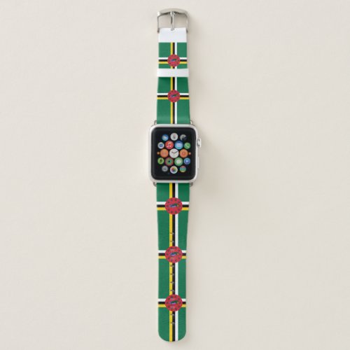 Dominica Flag Apple Watch Band