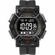 Timex Expedition Digital Face 47mm – Black Screen w/Black Resin Strap