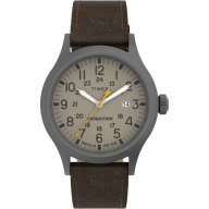 Timex ExpeditionA(R) Scout(TM) – Khaki Dial – Brown Leather Strap