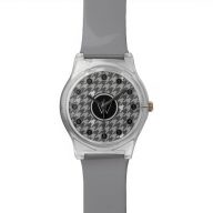 Gray with Silver Accent Houndstooth May 28th Watch