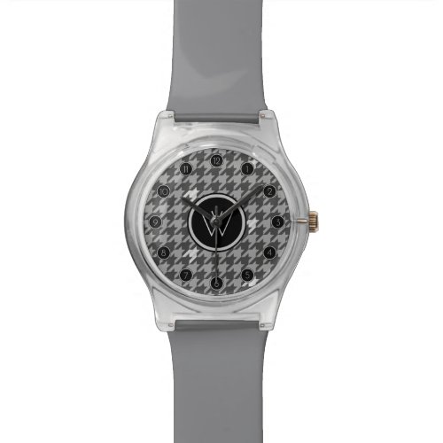 Gray with Silver Accent Houndstooth May 28th Watch