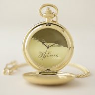 Luxury gold metal decorative on Military gold Pocket Watch