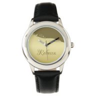 Luxury gold metal decorative on Military gold Watch