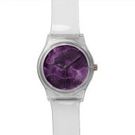 Moody Purple Agate | Luxe Royal Violet Jewel Tone Watch