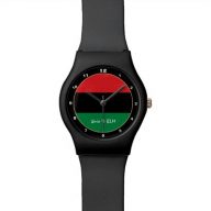 Pan African, Unia Flag Symbol trendy fashion watch