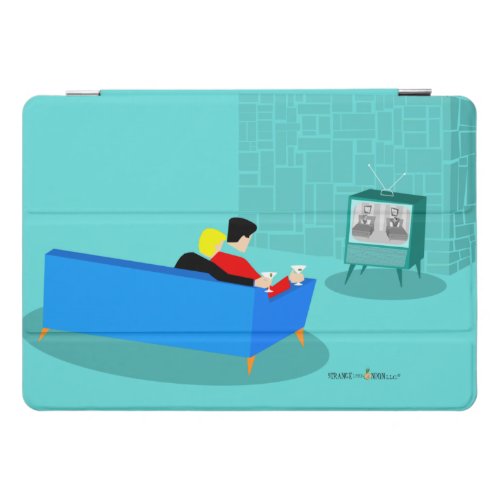 Retro Gay Couple Watching TV iPad Smart Cover
