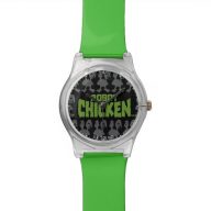 Robot Chicken Silhouette Pattern Watch