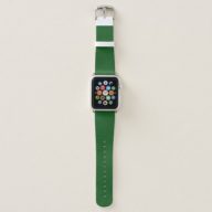 Solid conifer green apple watch band