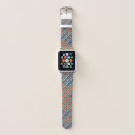 Ted Lasso | Fútbol is Life Stripe Pattern Apple Watch Band
