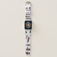 Your name pattern monogram rose colour shadow apple watch band