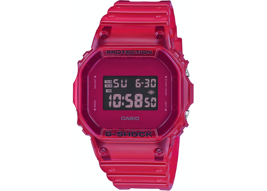 G-Shock Digital Color Skeleton Series Red Resin Watch DW5600SB-4