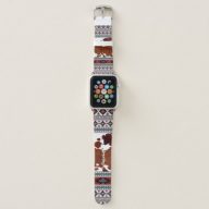 Cowboy Western Cowhide Faux Style  Apple Watch Band