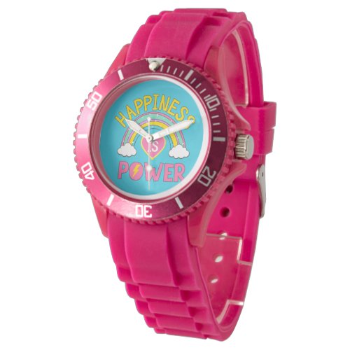 Happiness is Power Rainbow Watch