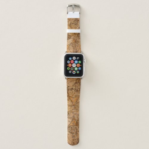 Old map(1746)map, old, world, antique, history, an apple watch band