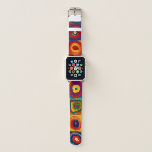 Squares with Circles, Abstract, Wassily Kandinsky Apple Watch Band