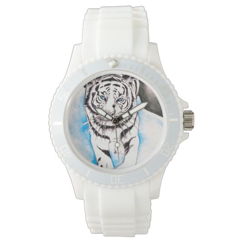 White Siberian Tiger Sow Wristwatch