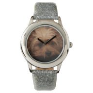 Cute Yorkie Glitter Watch
