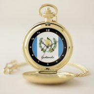 Guatemala Flag &amp; Guatemala trendy fashion /design Pocket Watch