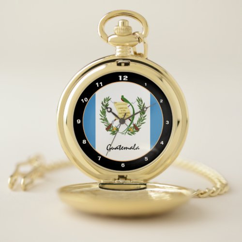 Guatemala Flag &amp; Guatemala trendy fashion /design Pocket Watch