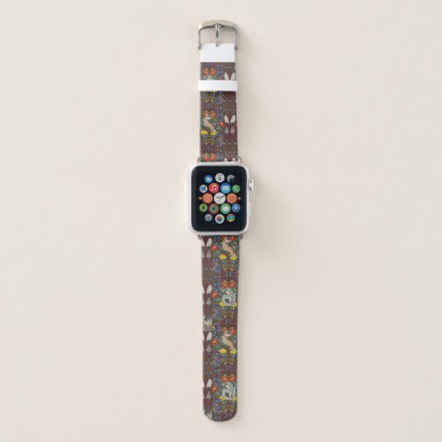 HARRY POTTER™ | Burgundy Watercolor Icon Pattern Apple Watch Band