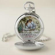 I Love You Valentine's Day Photo Pocket Watch