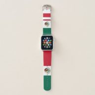 Patriotic Mexican Flag Apple Watch Band