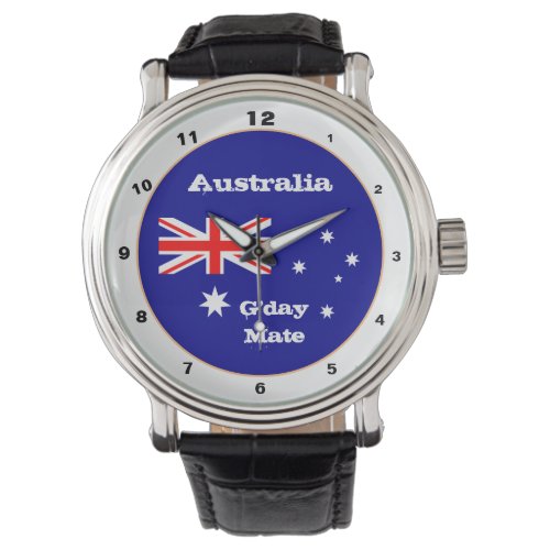 Australian Flag &amp; G'day Mate, Australia / fashion Watch