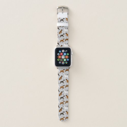 Boxer Dog Bones and Paws Apple Watch Band