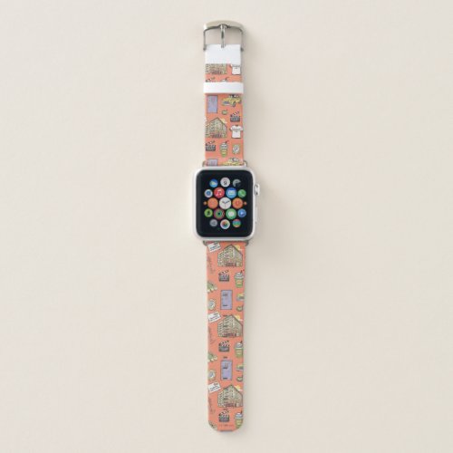 FRIENDS™ Colorful Icons Pattern Apple Watch Band