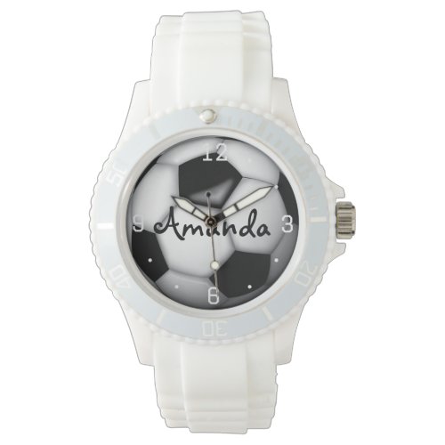 Girl Soccer or Football Wristwatch