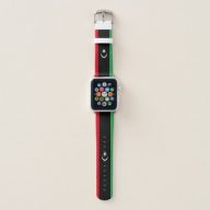 Patriotic Libya Flag Apple Watch Band