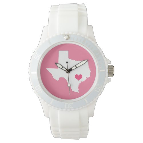 Pink Heart Texas Home State Watch