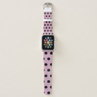 Polka Dot Apple Watch Band (Pink &amp; Black)