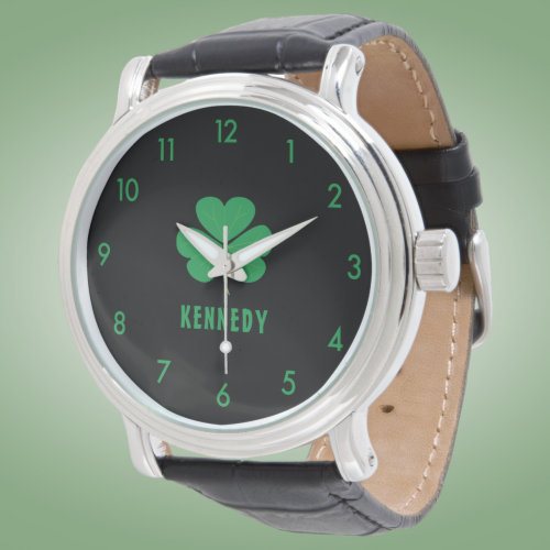 Shamrock Green Clover Ireland Celtic Irish Name Watch
