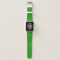 Slimy Green Solid Color Apple Watch Band