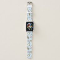 FRIENDS™ Watercolor Icons Pattern Apple Watch Band