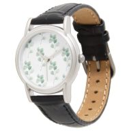 Modern Watercolor Eucalyptus Green Pattern Watch