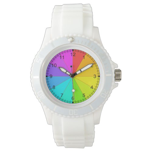 Rainbow Color Wheel Watch
