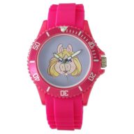 The Muppets Miss Piggy Face Disney Watch