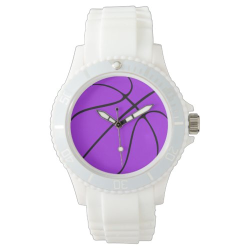 Basketball Player / Coach Purple Team Color Sports Watch