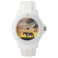 Beautiful Horse in the Sunset Watch