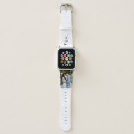 Custom Photo and Forever Script  Apple Watch Band