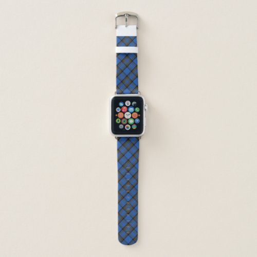 Isle of Skye Blue Tartan Plaid Pattern Apple Watch Band