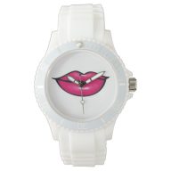 Pink Lips luxury watch